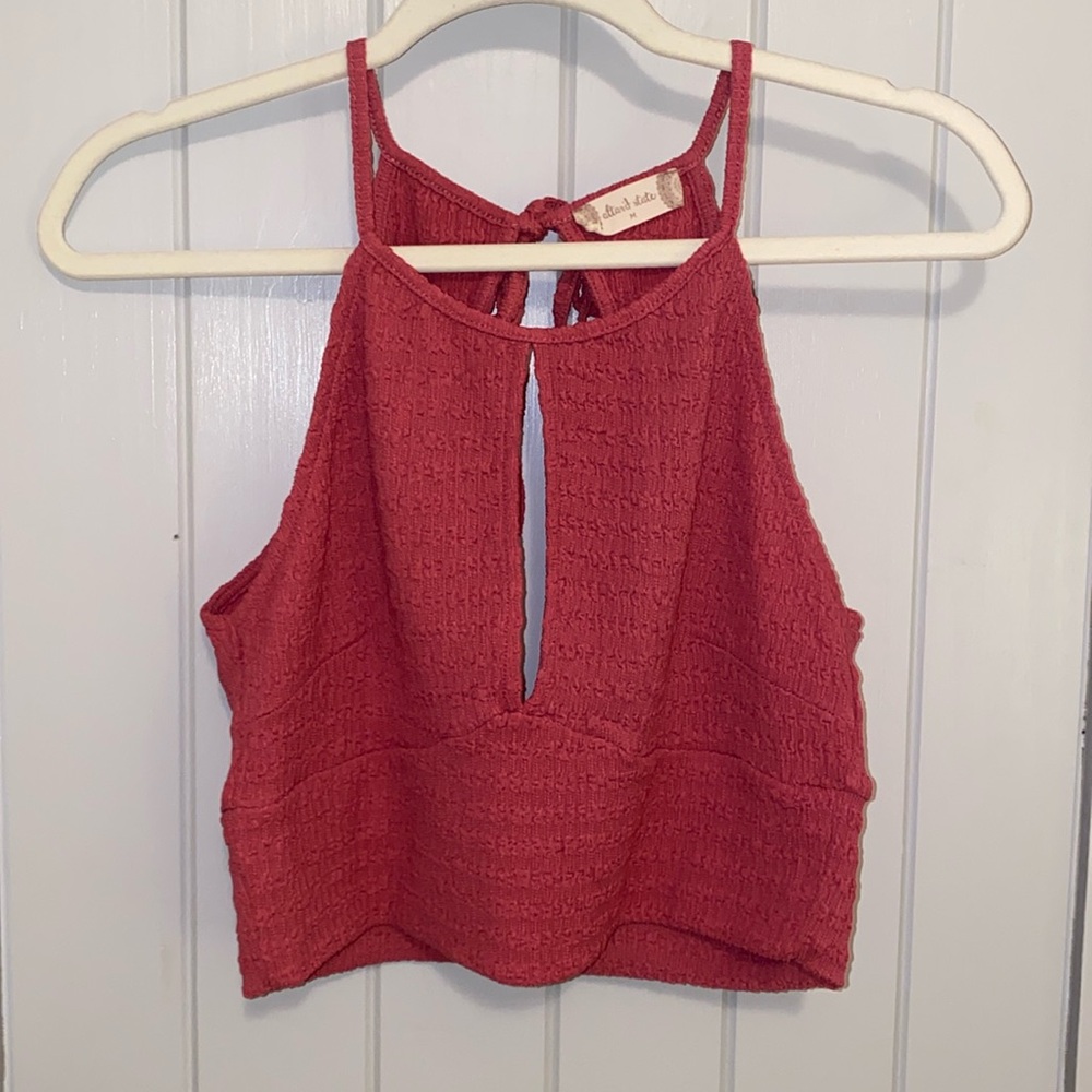 Altar’s State Pink Knit Crop Top